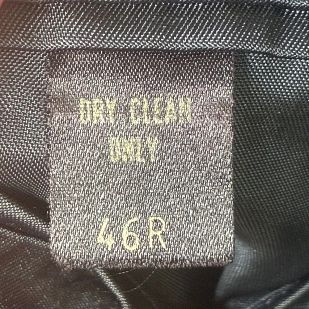 Vintage Wm. F. Farah Blazer Sport Coat Mens 46R Blue Faux Suede‎ Retro 70s